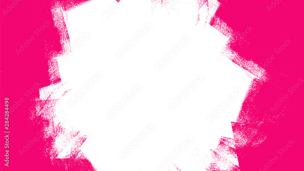 pink and white hand painted background texture with grunge brush strokes - obrazy, fototapety, plakaty 