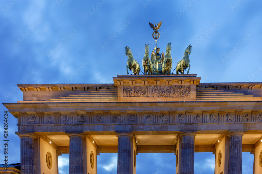 Brandenburg Gate during the blue hour