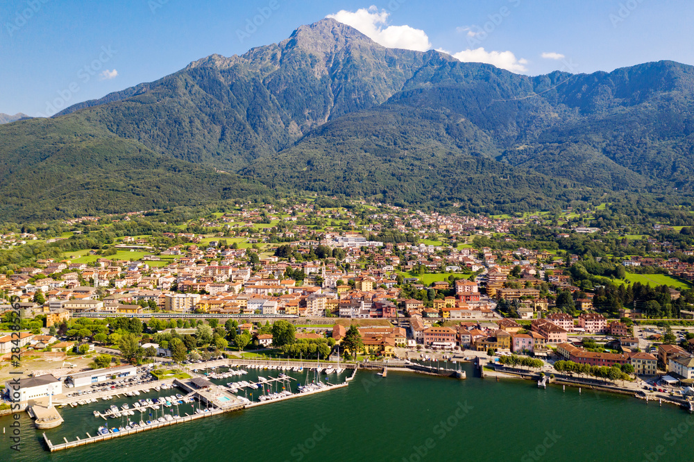 Lago di Como (IT) - Lido di Colico - vista aerea