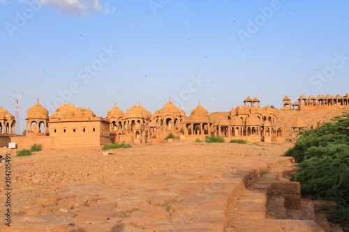 Jaisalmer India 9 2007 Cenotaphs of Bada Bagh  a large desert garden