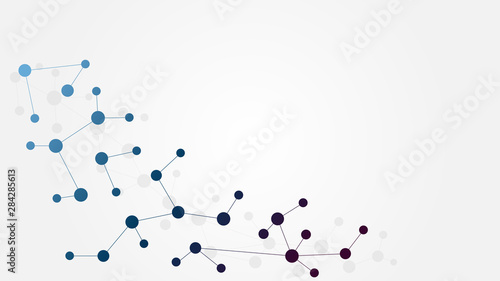 Abstract geometric connect lines and dots.Simple technology graphic background.Illustration Vector design Network and Connection concept.
