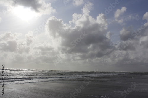 clouds over the sea
