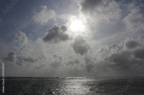 clouds over the sea