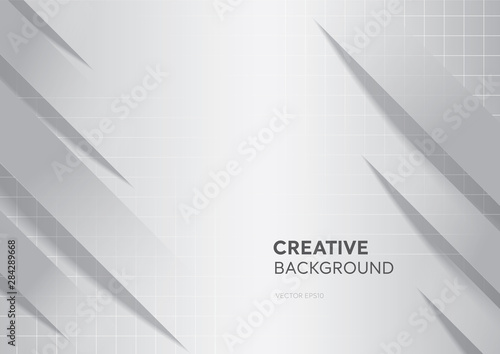 White gray abstract gradient creative design cover background