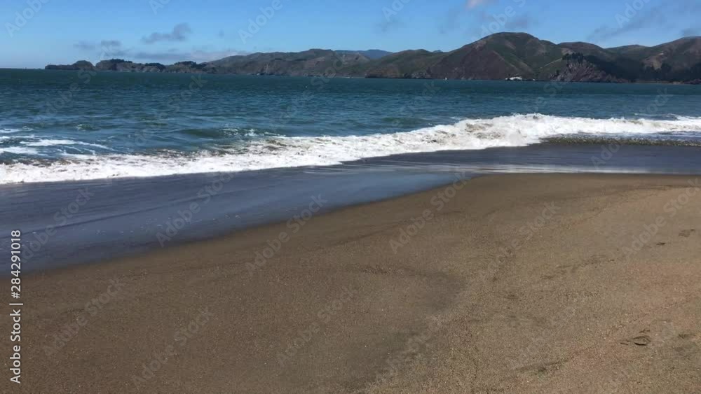 Waves at Baker Beach in San Francisco Waves at Baker Beach in San Francisco