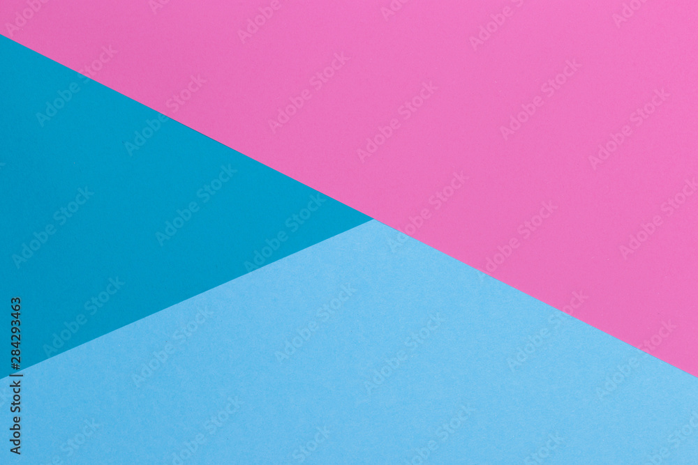Paper pink, blue, pastel empty background, geometrically located. Color blank for presentations, copy space. Paper pink, blue, pastel empty background, geometrically located. Color blank for presentations, copy space.