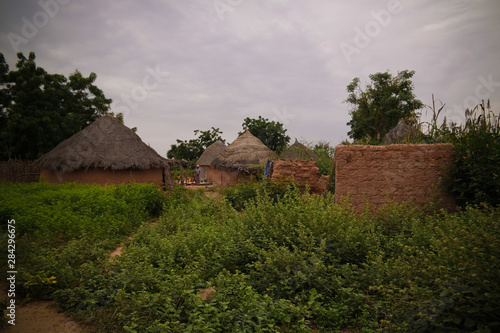 Panoramic view to Bkonni village of Hausa people, Tahoua, Niger photo