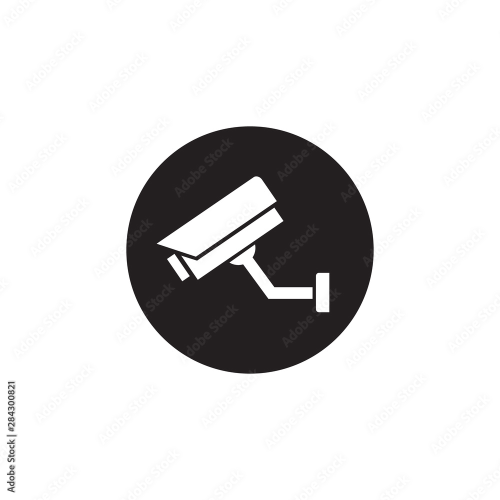 Fixed CCTV, Security Camera Icon Vector Fixed CCTV, Security Camera Icon Vector