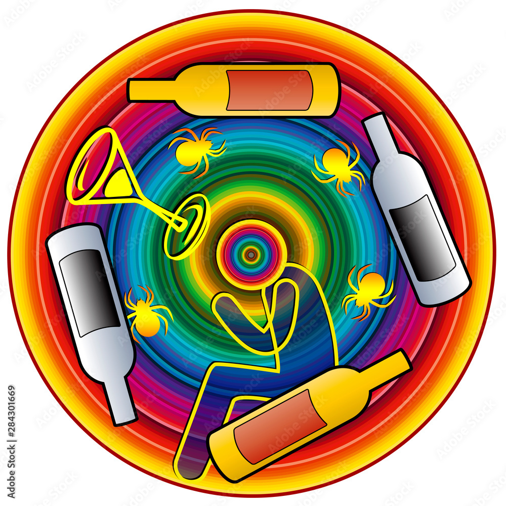 Alcohol and delirium tremens. Withdrawal symptoms causing severe