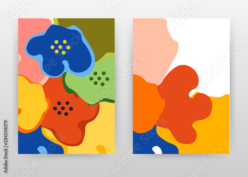 Colorful red, orange, yellow, bisque design for annual report, brochure, flyer, poster. Abstract colorful background vector illustration flyer, leaflet, poster. Business abstract A4 brochure template.