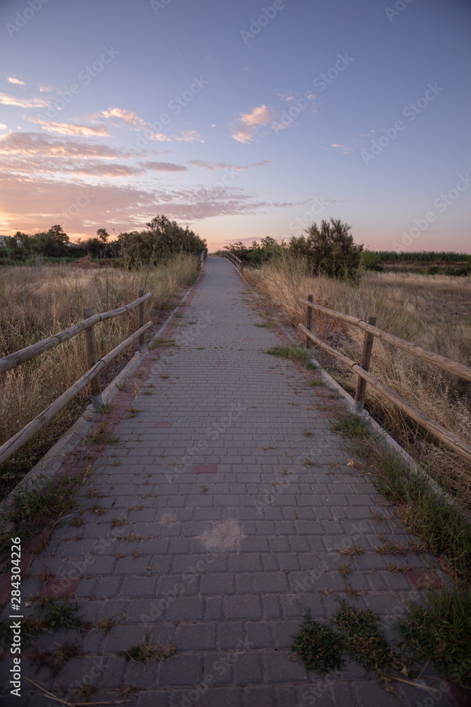 Bridges passing through the Jalon river in Torres de Berrellen Zaragoza Spain Bridges passing through the Jalon river in Torres de Berrellen Zaragoza Spain