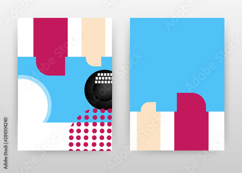 Colorful blue, red, bisque design for annual report, brochure, flyer, poster. Colorful abstract background vector illustration for flyer, leaflet, poster. Business abstract A4 brochure template.