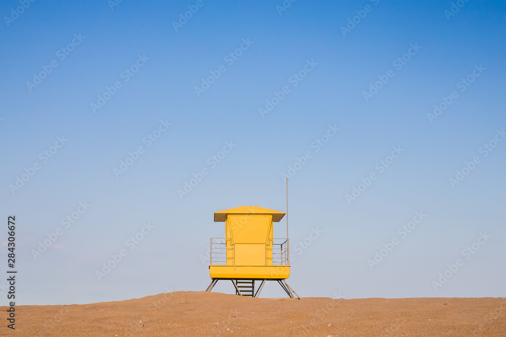 Yellow beach guardhouse Yellow beach guardhouse