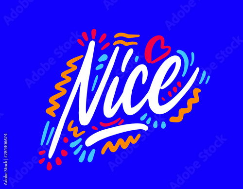 Nice handwritten city name.Modern Calligraphy Hand Lettering for Printing,background ,logo, for posters, invitations, cards, etc. Typography vector.