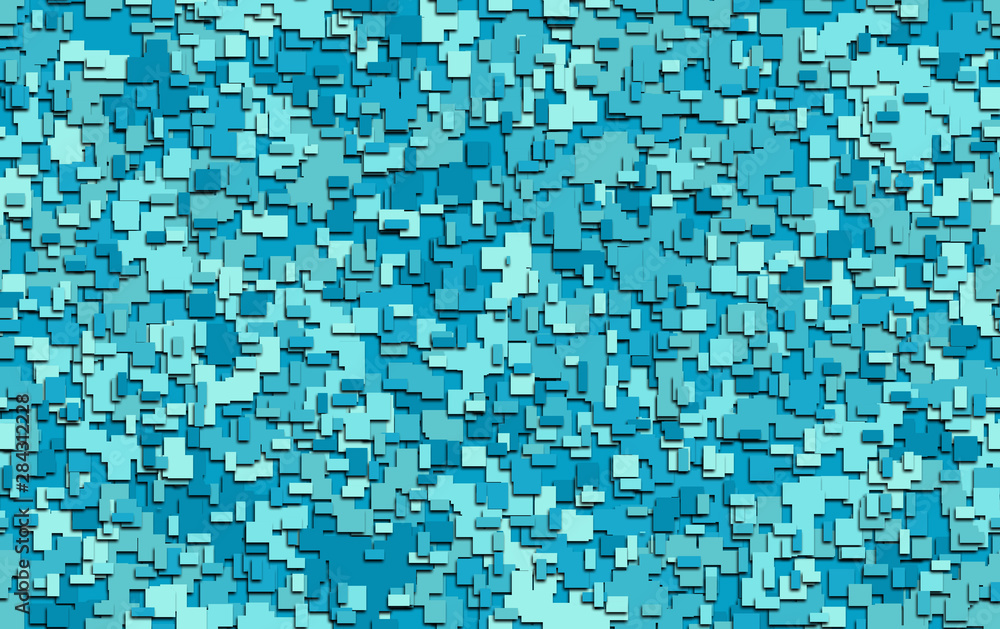 Fototapeta premium water/ocean repeatable digiral camouflage pattern with 3d effect