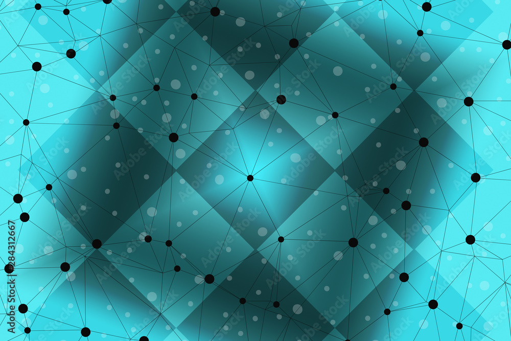 Obraz premium abstract, blue, pattern, design, wallpaper, texture, illustration, backdrop, light, digital, art, technology, halftone, dot, graphic, wave, color, curve, circle, business, grid, square, element, white