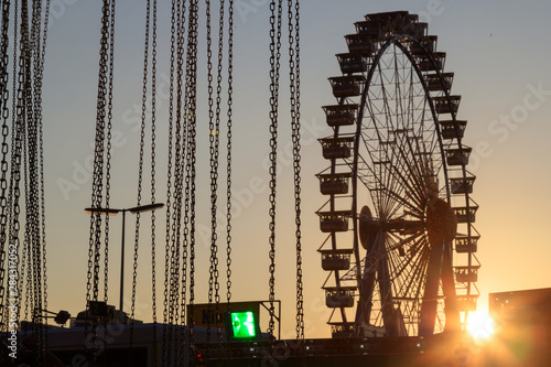 ferris wheel at the Oktoberfest in Munich photo