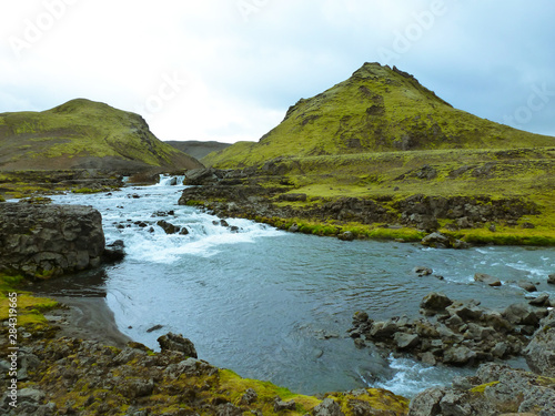Iceland Hiking Trail Landmannalaugar 
