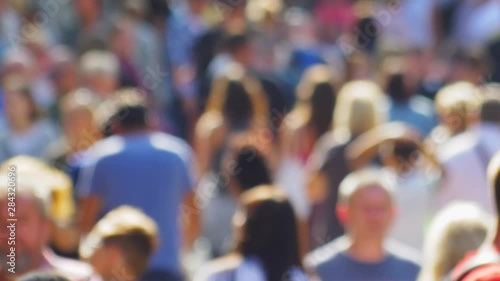 Wallpaper Mural Anonymous Street Crowd Walking Backlight Slow Motion Bokeh Shot Torontodigital.ca