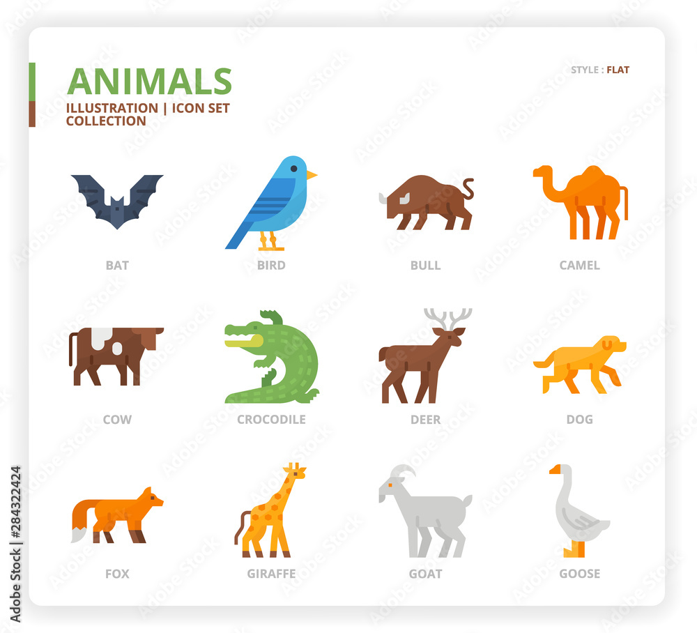 Animal icon set Animal icon set