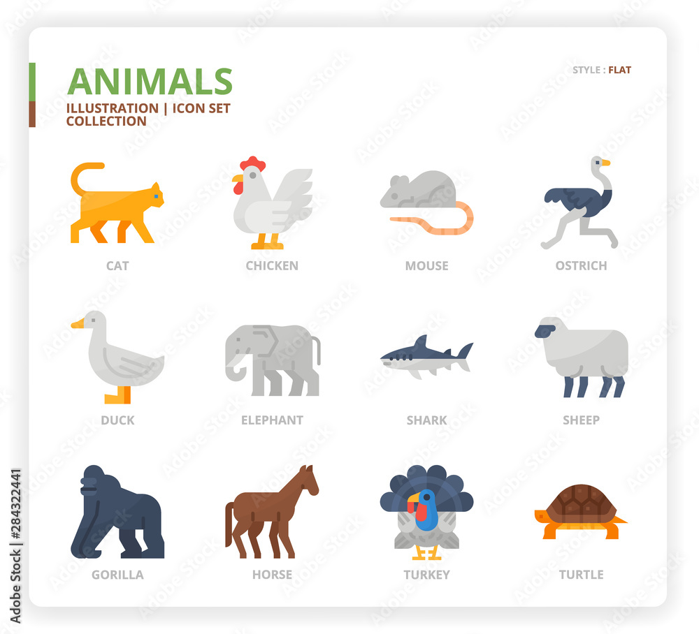 Animal icon set Animal icon set