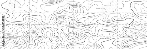 Topographic map. Topographical background. Linear graphics. Vector illustration.