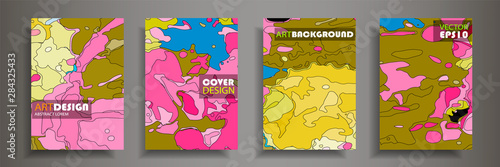 Modern design A4.Abstract bright texture of colored bright liquid paints.Splash  trends paints.Used design presentations, print,flyer,business cards,invitations, calendars,sites, packaging,cover.