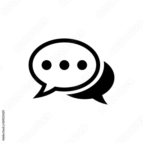 Chat icon vector. Chat vector icon. Speech bubble.