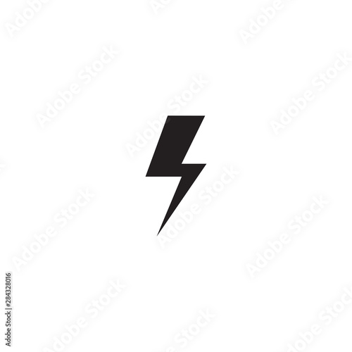Thunderbolt logo design vector template