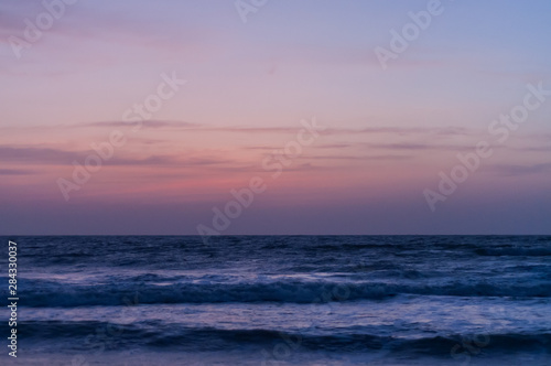 Beautiful ocean view after sunset