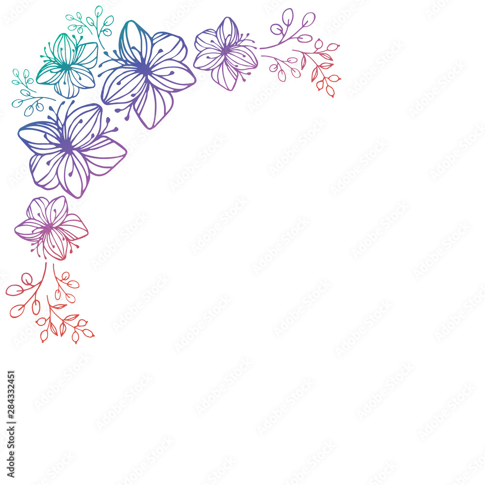 Square Flowers Frames Square Flowers Frames