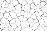 Dry cracked soil texture, background barren of drought lack of water of nature white.