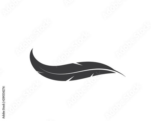 feather icon illustration vector template