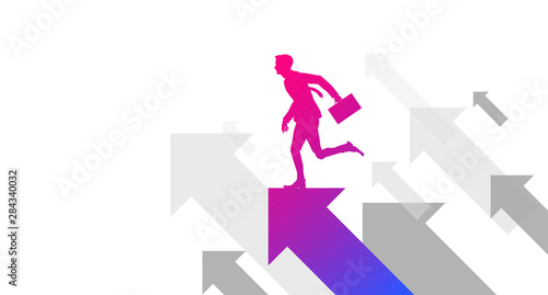 uomo d'affari, successo, affari, lavoro, lavorare, corsa, correre