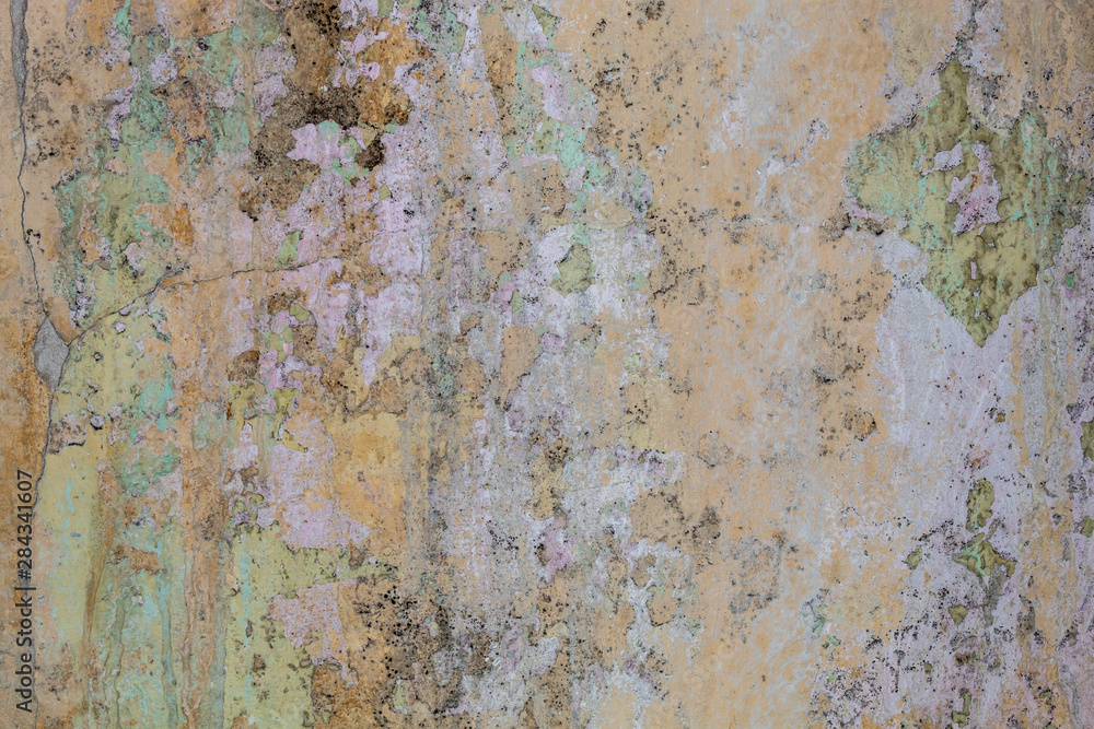 Fototapeta premium Old Weathered Damaged Concrete Wall Texture