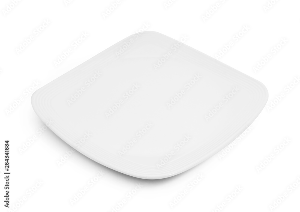 white plate isolated on white background. white plate isolated on white background.