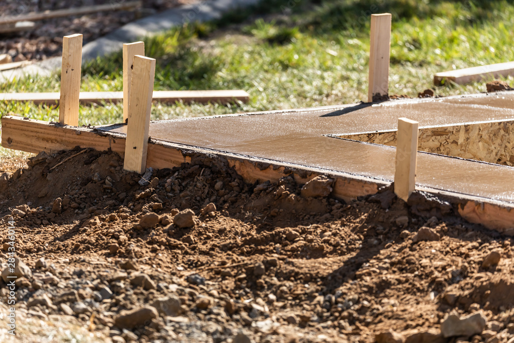 Fresh Pool Coping Cement Drying Within Wood Framing Fresh Pool Coping Cement Drying Within Wood Framing