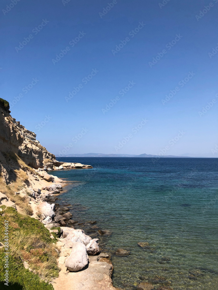 Obraz premium shades of blue on the mediterranean coast