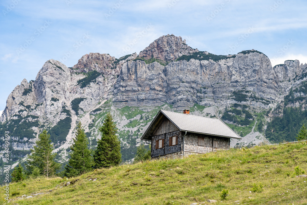 Wanderhütte in den Alpen