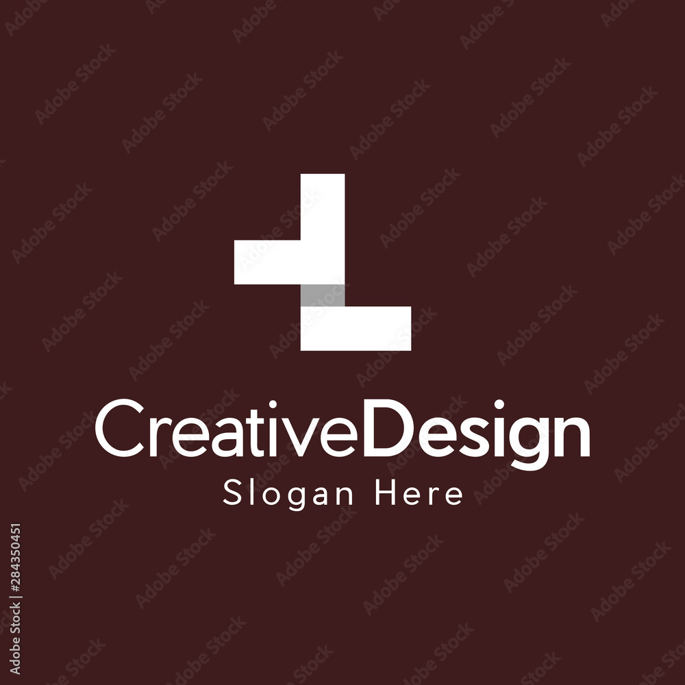Abstract L letter modern initial letter marks logo design Abstract L letter modern initial letter marks logo design