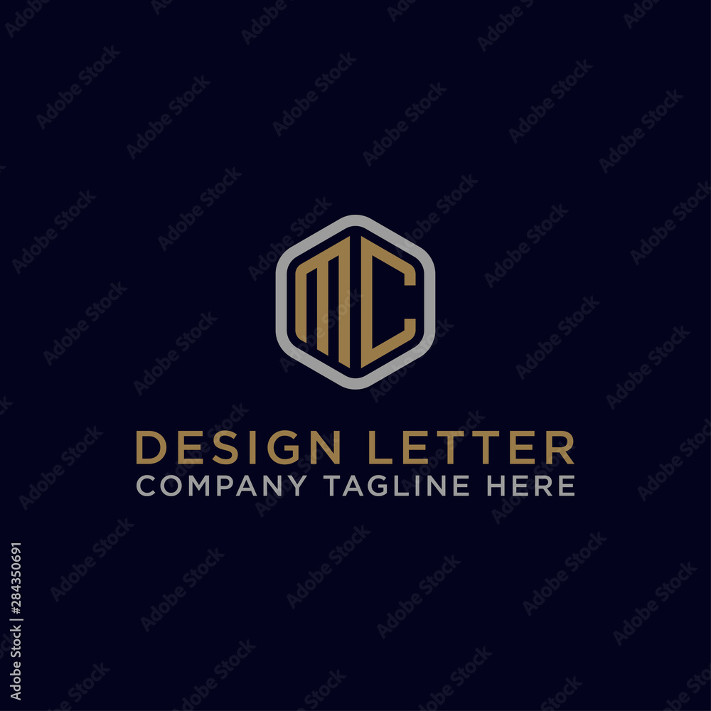 logo design inspiration, for companies from the initial letters of the MC logo icon. -Vectors