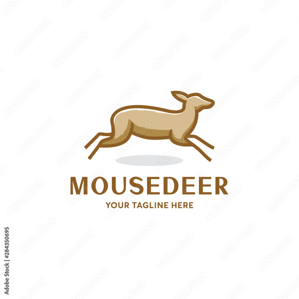 Mouse Deer Logo Design Template Inspiration - Vector