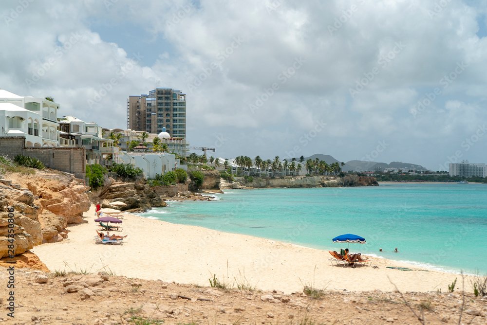 Cupecoy beach on the beautiful island of St.Maarten/St.Martin