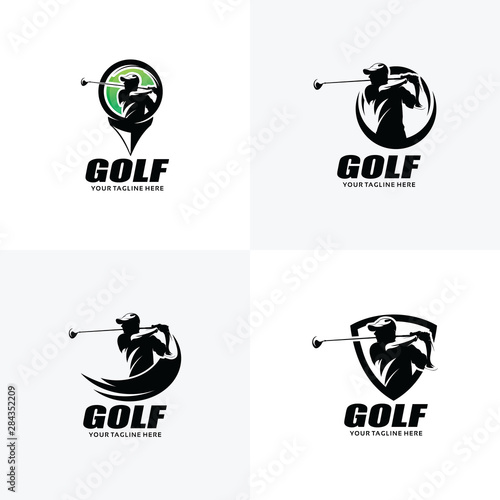 Set of Golf Logo Design Templates