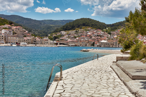 A little, stone public beach, Puscisca, Croatia © Artur Nyk