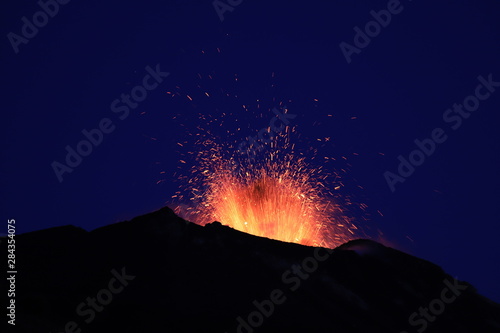 Stromboli en éruption Juillet 2019