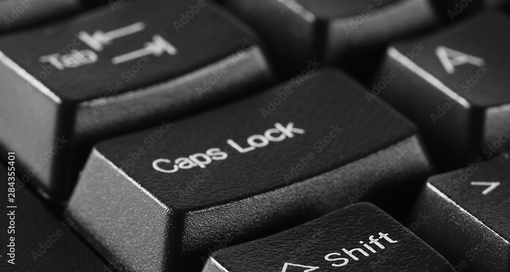 Caps Lock computer key button background Caps Lock computer key button background