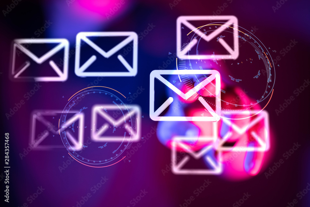 Fototapeta premium Mail Communication Connection message to mailing