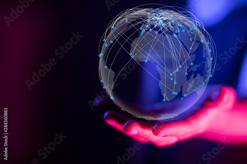  touching global network and data customer connection