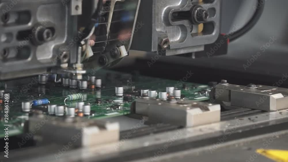 high-tech electronics manufacturing (close-up) high-tech electronics manufacturing (close-up)